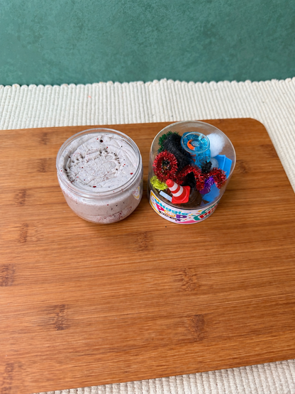 Kids play dough jar. Race car themed play jar. 
