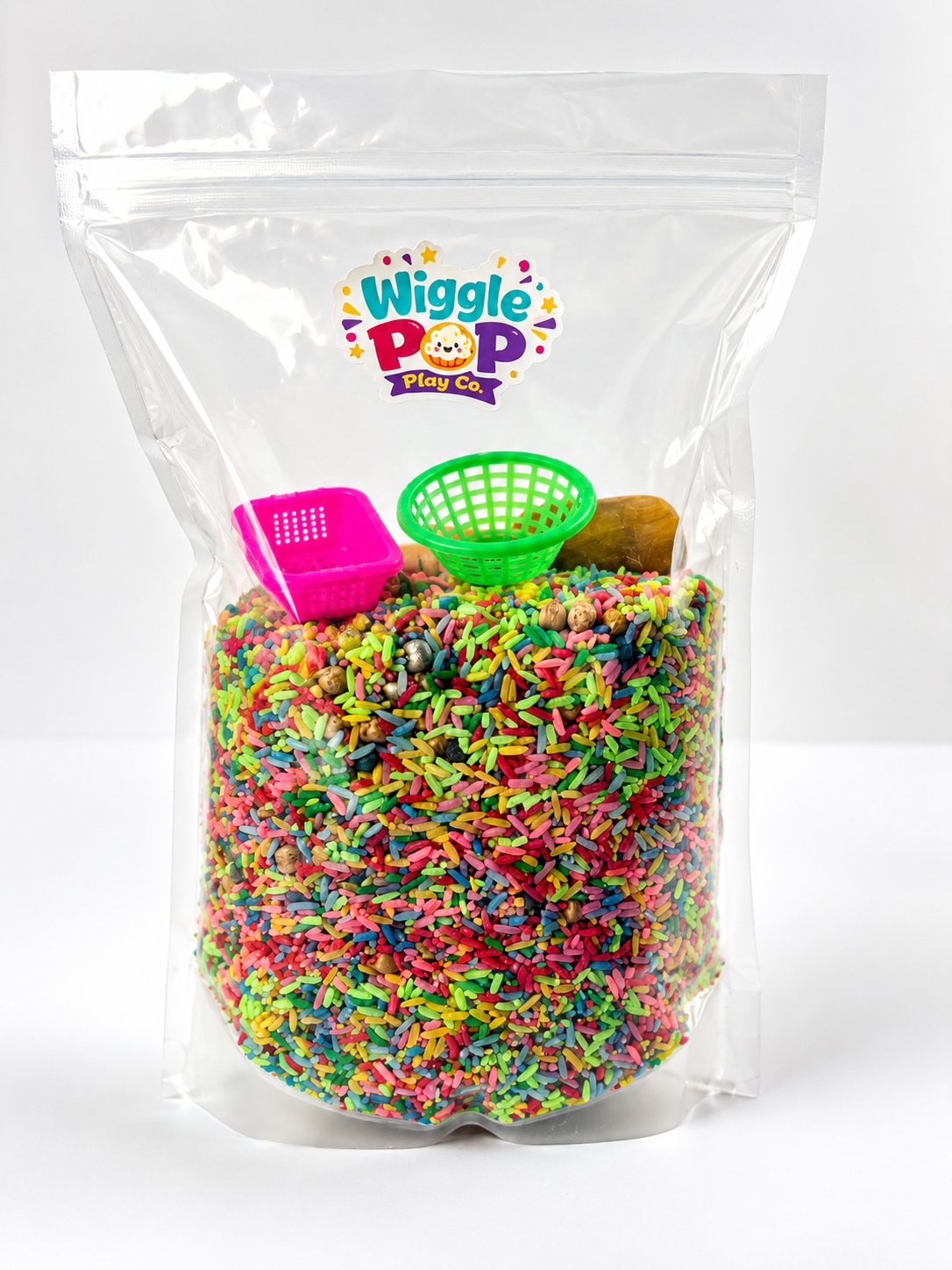 Rainbow Rice Dump & Play Sensory Bag