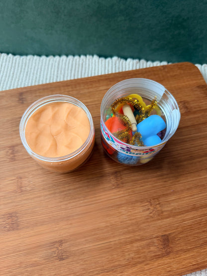 Duck theme play dough jar 