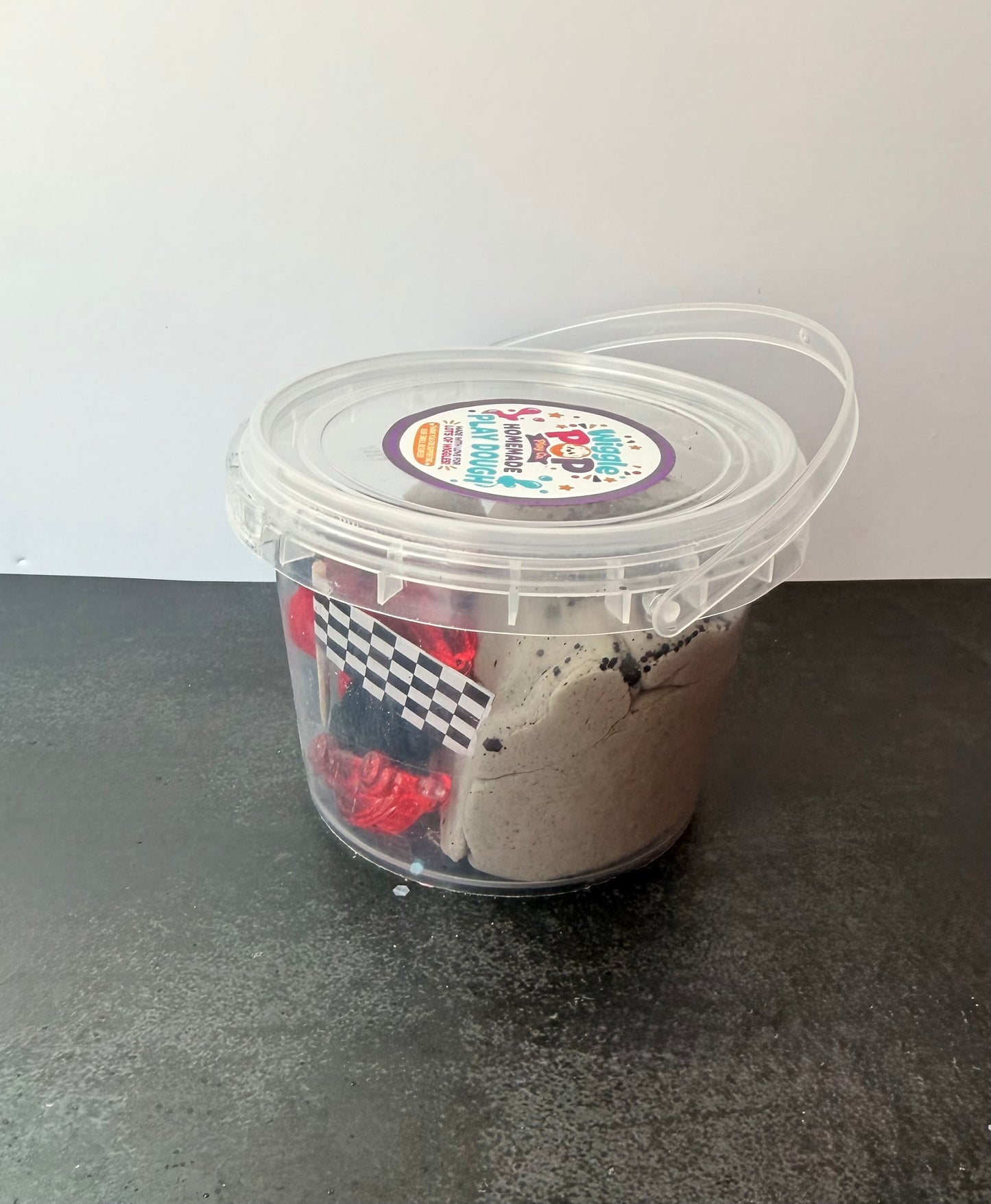 Take and Play Race car Play Dough Bucket 