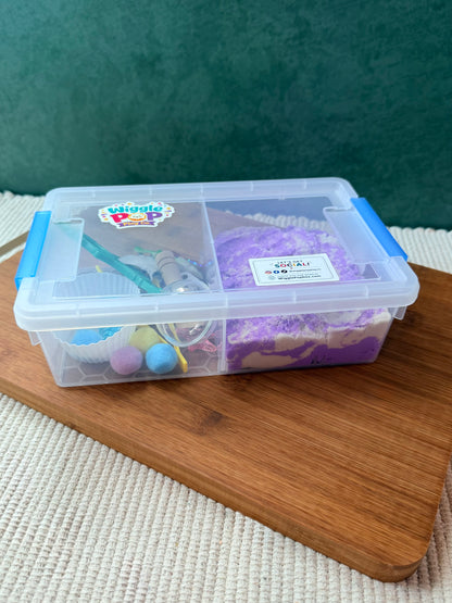 Ocean theme, kinetic sand sensory kit