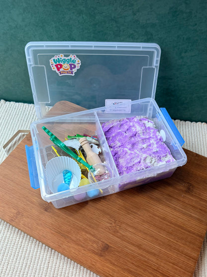 Ocean theme, kinetic sand sensory kit for kids