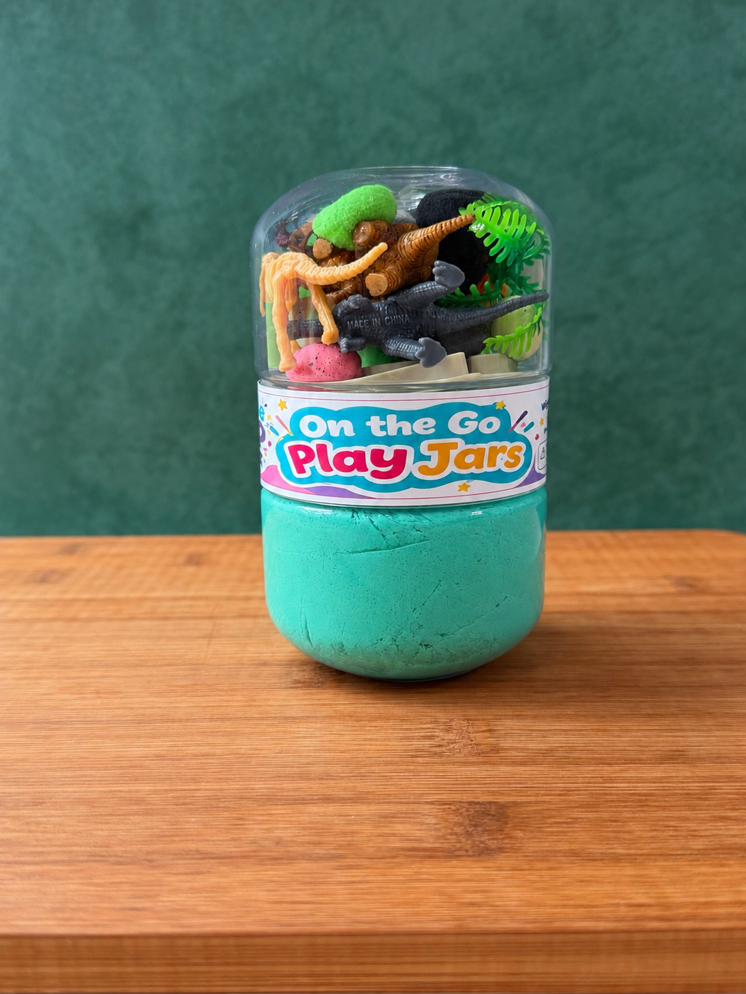 On the go play dough jar dinosaur themed 
