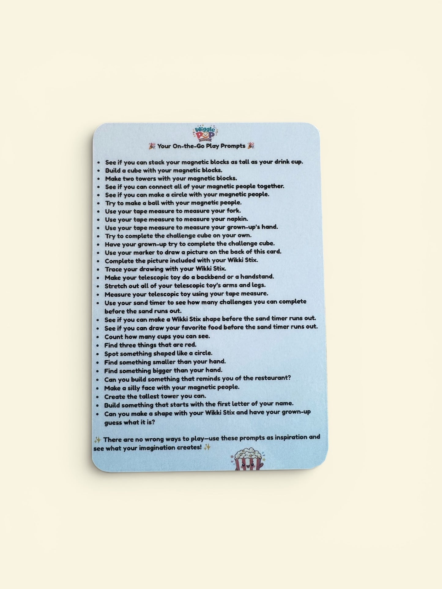 Restaurant Rescue Kit (travel kit)