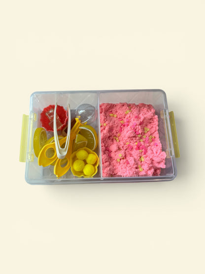 Lemonade grab and play sensory kit